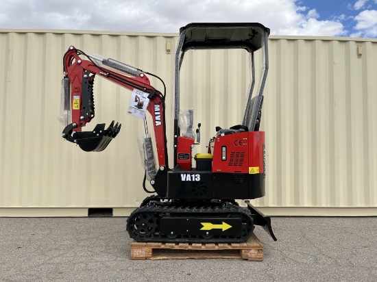UNUSED 2024 13.5HP Gas Mini-Excavator VA13 RED
