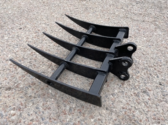 UNUSED Mini Excavator Attachment - Rake