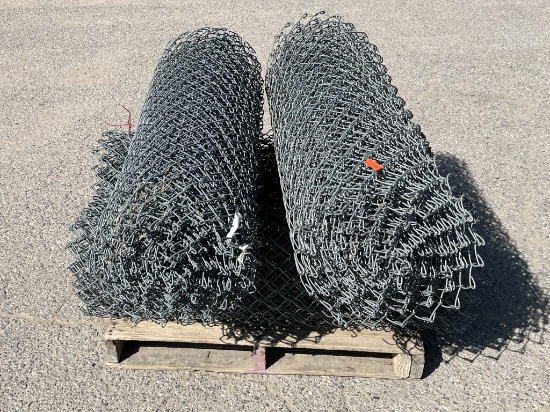 (4) Rolls of Chain Link Fencing -Aprx 48" x 90FT-B