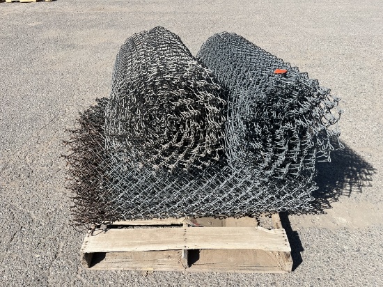 (4) Rolls of Chain Link Fencing -Aprx 48" x 90FT-D