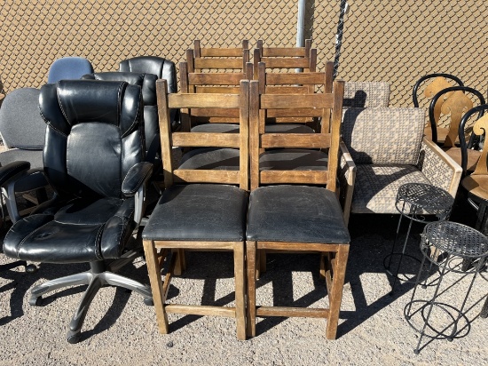 Aprx(24)pcs -Bar Stools, Office Chairs, Table,Etc.