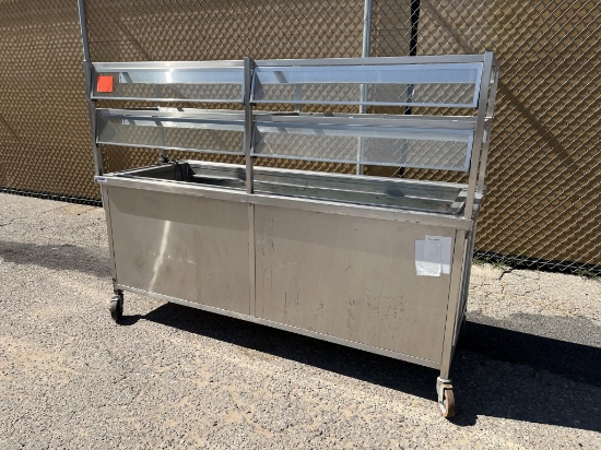 Atlas Metal Refrigerated Food Serving Cart -A