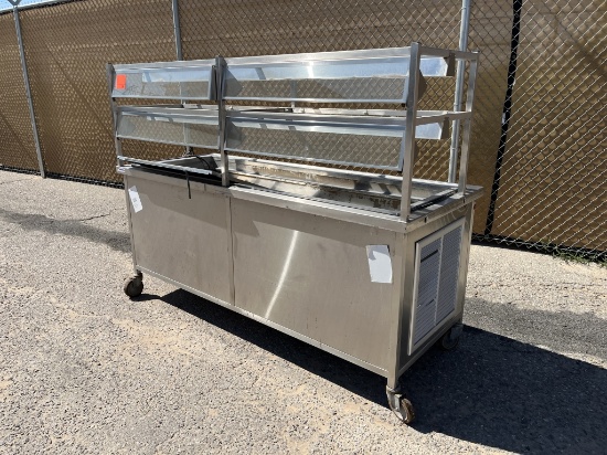 Atlas Metal Refrigerated Food Serving Cart -B