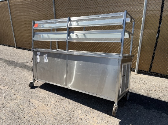 Atlas Metal Refrigerated Food Serving Cart -C