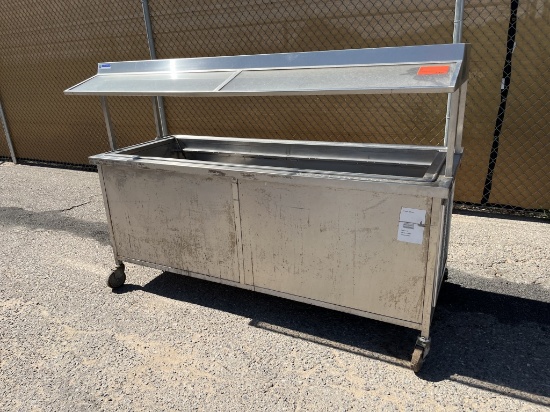 Atlas Metal Refrigerated Food Serving Cart -D