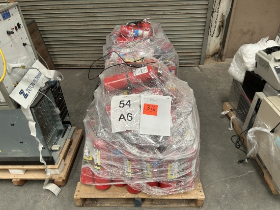 College Surplus- (2) Pallets Fire Extinguishers
