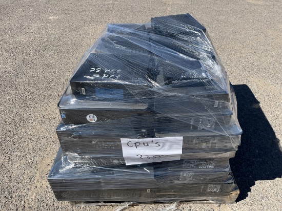 School Surplus- Aprx(33)pcs Desktop CPU's