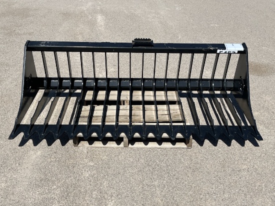 UNUSED Skid-Steer 75" Skeleton Rock Bucket