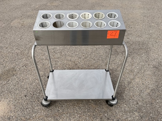 Lakeside Restaurant Silverware Cart