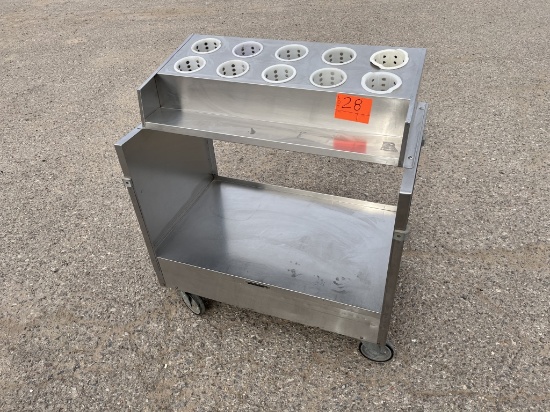 Lakeside Restaurant Silverware Cart