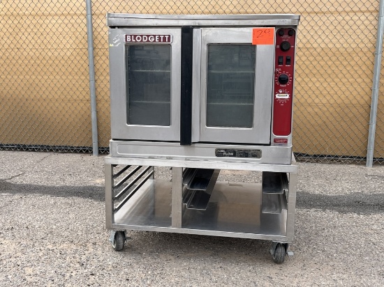 Blodgett Dual Flow Electric Oven on Tray Cart