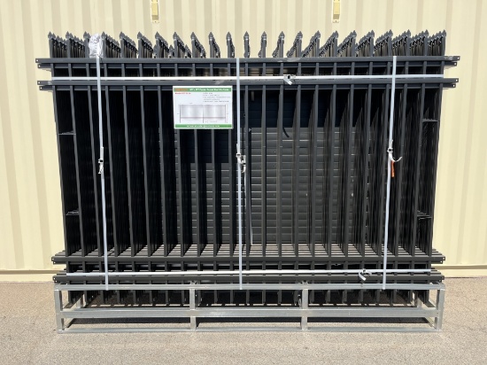 UNUSED (24)pcs Galvanized Steel 10FT x 7FT Fencing