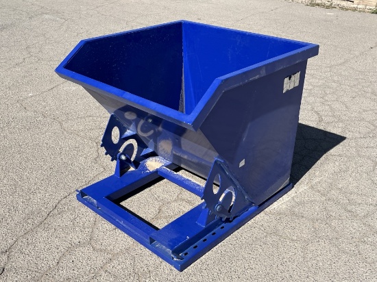 UNUSED 1cuyd Forklift / Skid-Steer Dumping Hopper