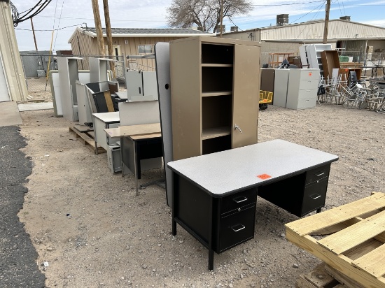 School Surplus- Row of Office Furniture