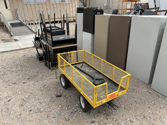 School Surplus- Yellow Cart, Student Desk