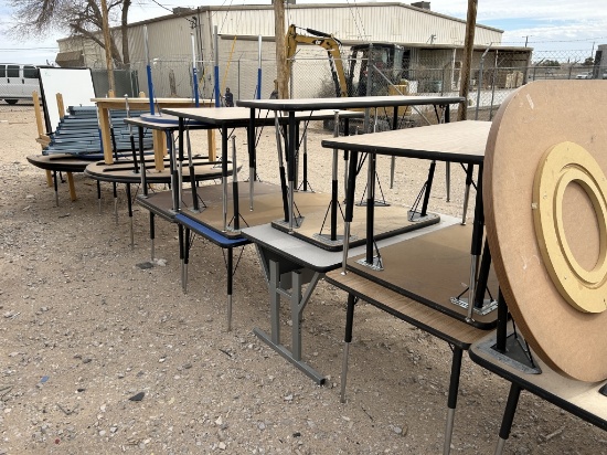 School Surplus- Row of Office Furniture Tables