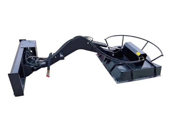 UNUSED 48" Skid-Steer Hydraulic Brush Swing Mower