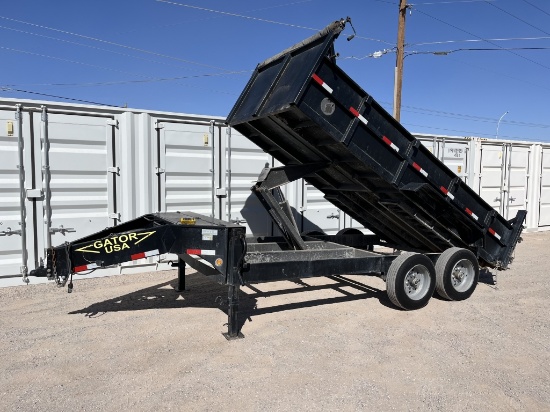 2022 Gatormade 14FTx7 Hydraulic Dump Cargo Trailer
