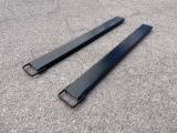 UNUSED 6FT Steel Forklift Extensions in Box-145lbs