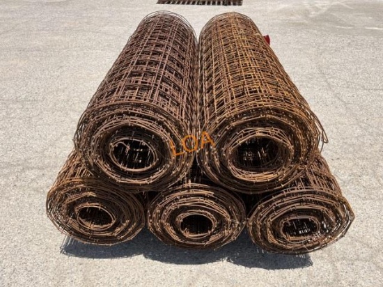 NEW (5) Rolls of 6X6.5X6ga 5' X 150' Concrete Mesh