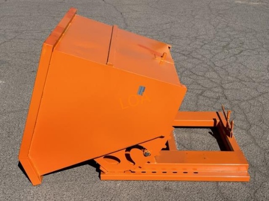 UNUSED 1cuyd Forklift / Skid-Steer Dumping Hopper