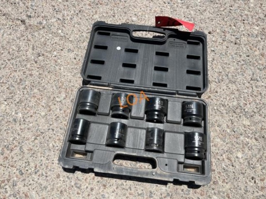 Pittsburgh Pro CR-MO 8pc Jumbo Impact Socket Set