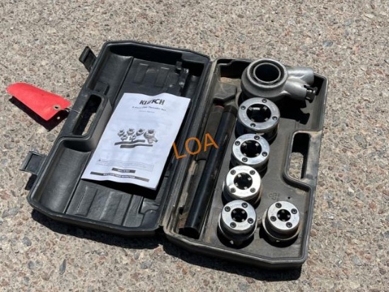 Klutch 8pc Pipe Threader Set