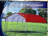 UNUSED 12FT x 20FT Steel Carport
