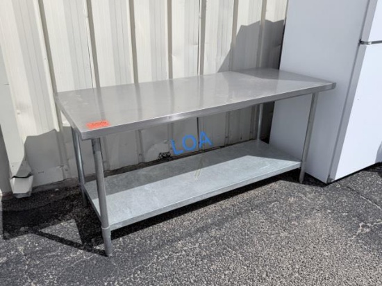 School Surplus- Stainless Kitchen Work Table
