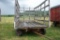 Wooden Hay Wagon on Gehl gear