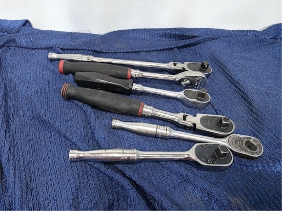 (6) Varied Length And Style 3h Snap-on Ratchets
