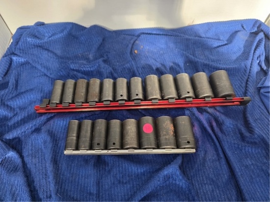 2 Sets Of 1/2 In Snap On Sockets