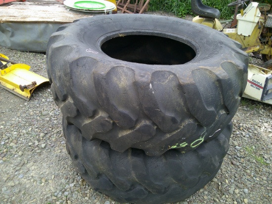 2 TIRES 19.5L-24
