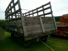WOODEN HAY WAGON