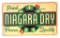 Embossed Tin Niagra Dry Tin Sign