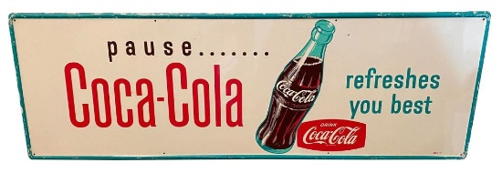 Pause Coca Cola Refreshes You Best  Tin Sign