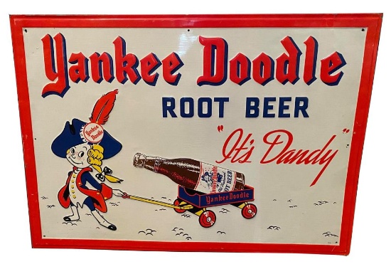 Yankee Doodle Root Beer Embossed Sign