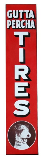 Porcelain Gutta Percha Tires Sign