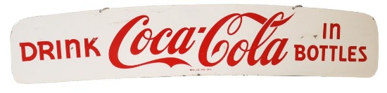 Drink Coca-Cola In Bottles Porcelain Truck Sign