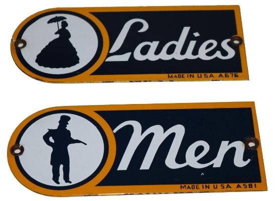 Sunoco Men & Ladies Restroom Signs