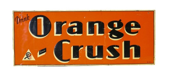 Drink Orange Crush Embossed Tin Sign