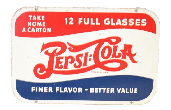 Take Home a Carton 12 Full Glasses Tin Sign