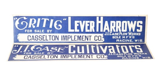 Case Plow Works Cardboard Signs (2)