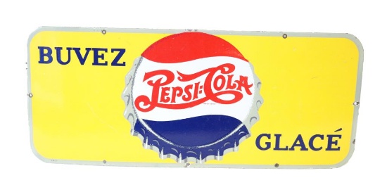 Pepsi Cola Buvez Glace Porcelain Sign