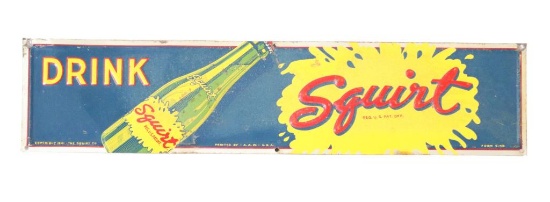 Drink Squirt Embossed Tin Sign