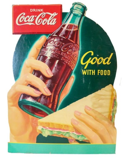 Drink Coca-Cola Good with Food Easel Back