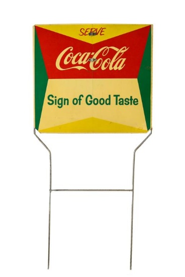 Serve Coca-Cola Sign of Good Taste Yard Sign