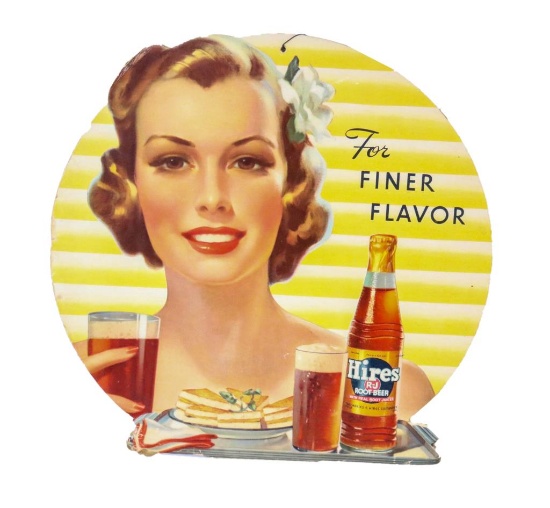 The Finer Flavor Hires Root Beer Fan Pull