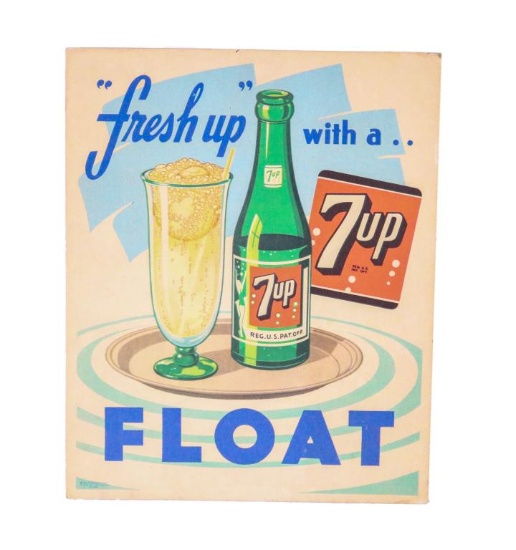 Fresh up with a 7UP Float Easel Back Cardboard