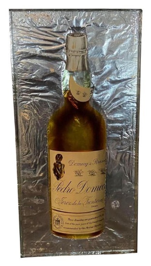 Pedro Domao Glass With Foil Easel Back Sign